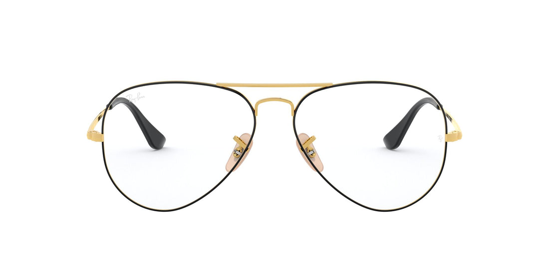 Lunettes de vue ray-ban rx6489 aviator 2946 unisex taille 58mm - Vue détaillée