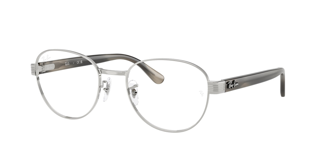 Prescription glasses ray-ban rx6543 2501 plateado square unisex size 54mm - Main view