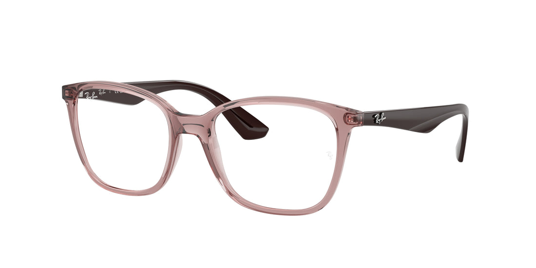 Prescription glasses ray-ban rx7066 8139 violeta square unisex size 52mm - Main view
