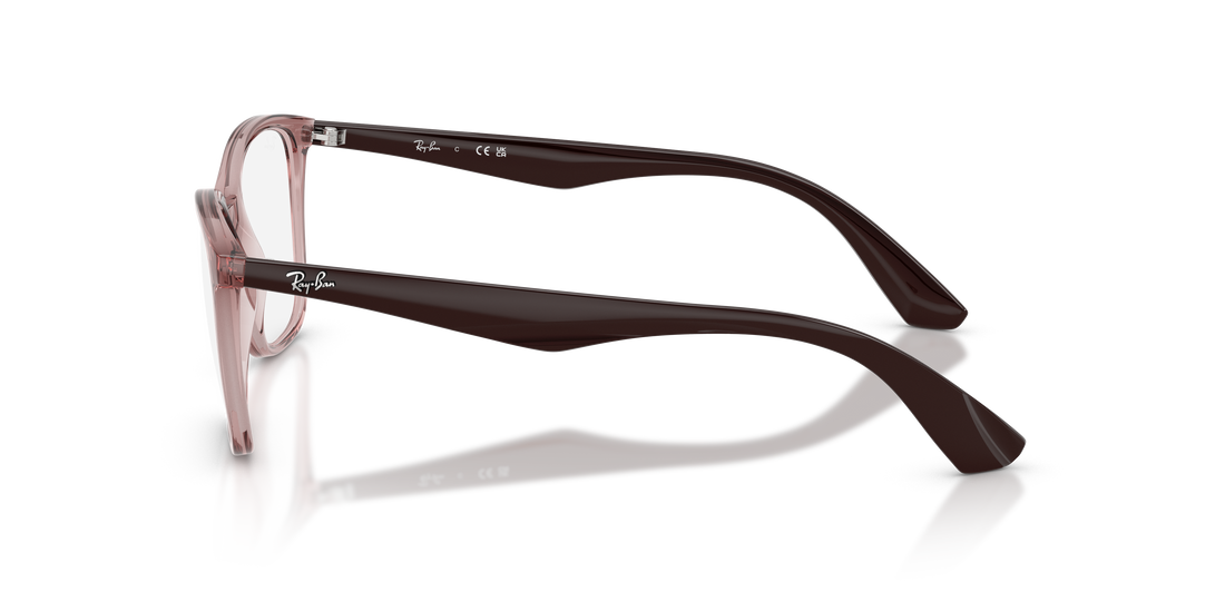 Prescription glasses ray-ban rx7066 8139 violeta square unisex size 52mm - Detailed view