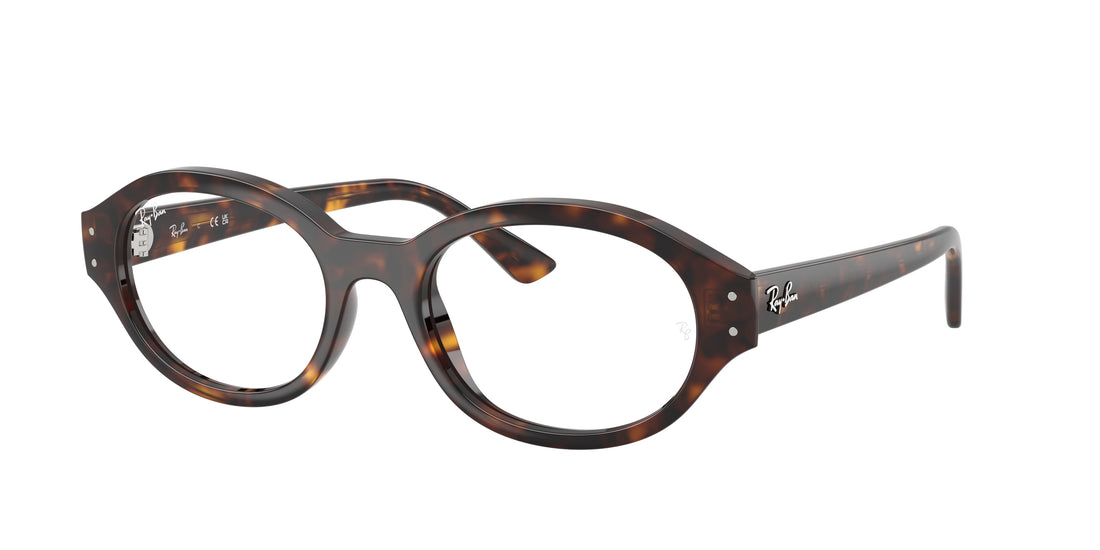 Gafas graduadas ray-ban rx7257 shilo 8320 havana oval unisex talla 54mm - Vista principal