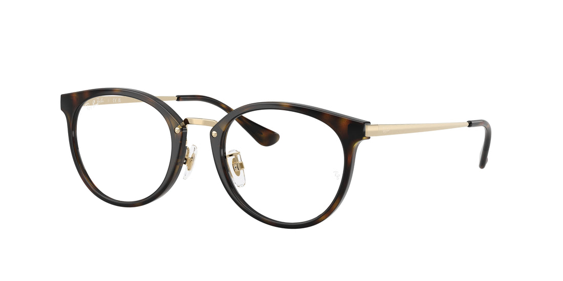 Gafas graduadas ray-ban rx7266d 8472 havana pantos unisex talla 49mm - Vista principal