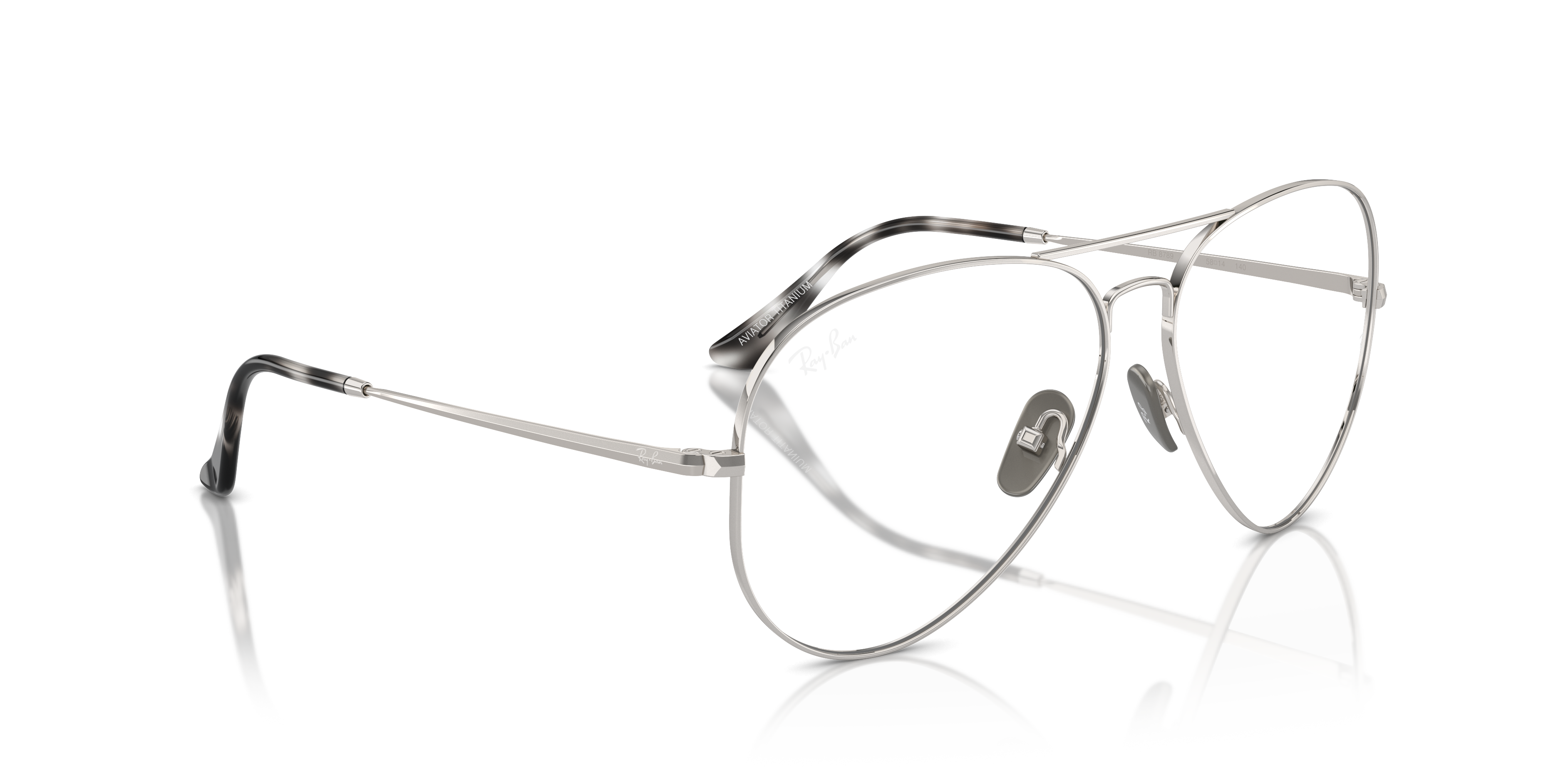 RAY-BAN RX8789 AVIATOR TITANIUM 1002 58