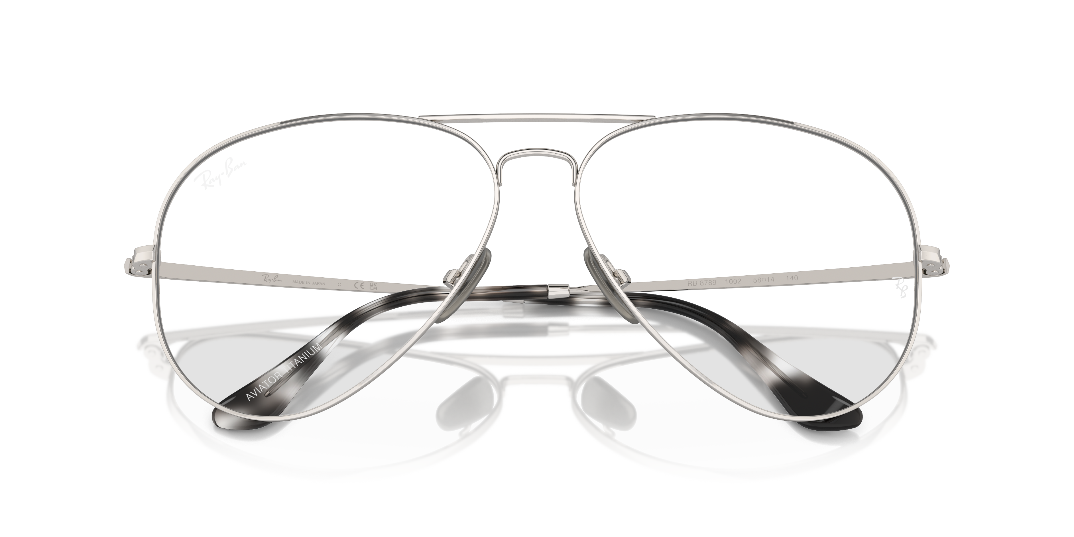 RAY-BAN RX8789 AVIATOR TITANIUM 1002 58