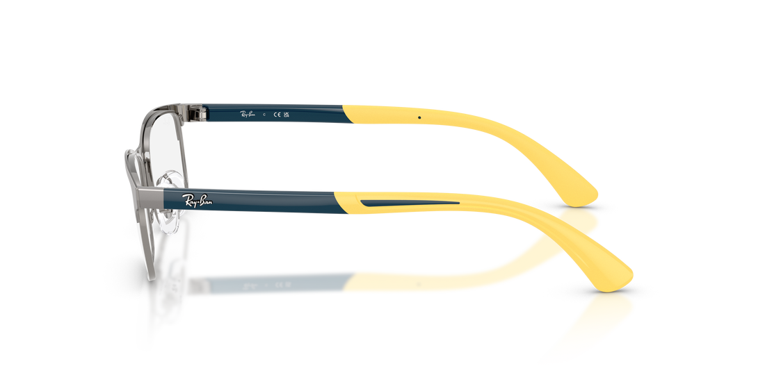 Óculos graduados ray-ban junior ry1061 4102 gris rectangular infantil tamanho 46mm - Vista de detalhe