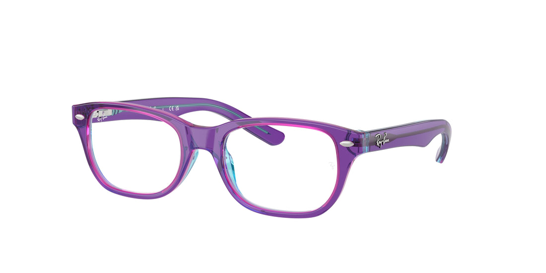 Brillen ray-ban junior ry1555 3997 violeta square infantil größe 48mm - Hauptansicht