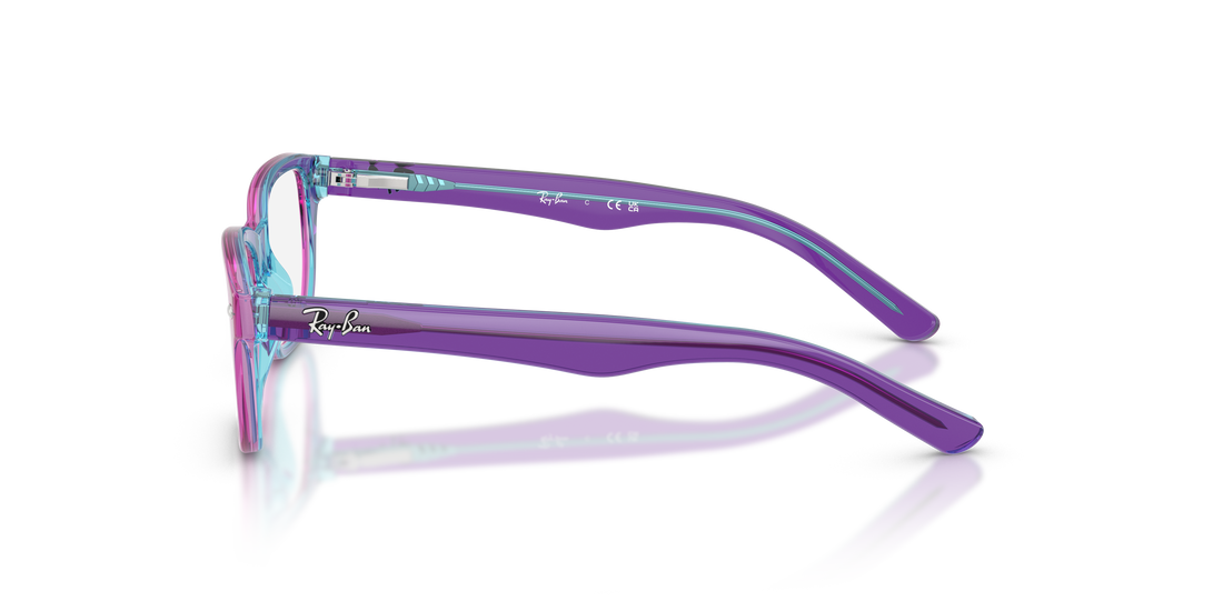 Brillen ray-ban junior ry1555 3997 violeta square infantil größe 48mm - Detailansicht