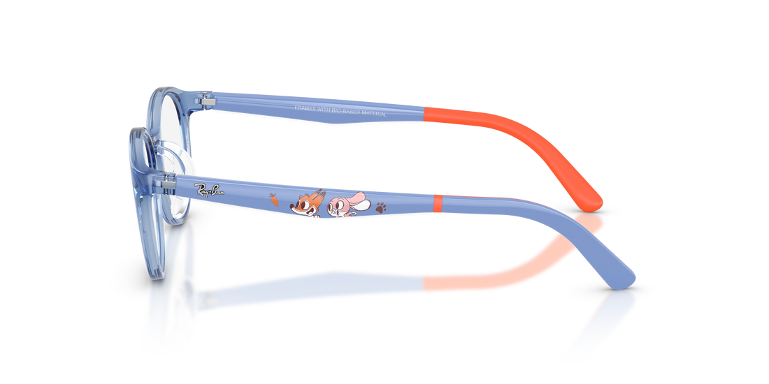 Brillen ray-ban junior ry1625d 7510 azul pantos infantil größe 47mm - Detailansicht