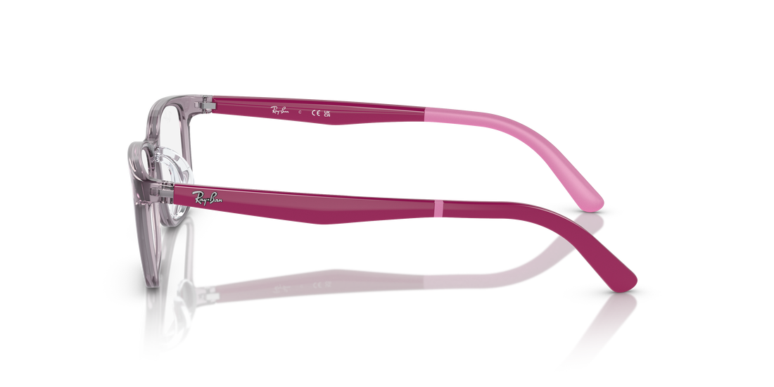 Brillen ray-ban junior ry1626d 3912 rosa rectangular infantil größe 47mm - Detailansicht