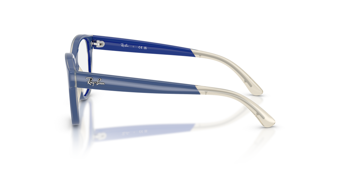 Brillen ray-ban junior ry1950 7203 azul square infantil größe 44mm - Detailansicht