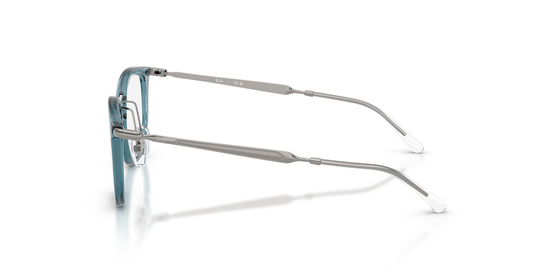 Brillen ray-ban junior ry9085v 7521 azul irregular infantil größe 46mm - Detailansicht