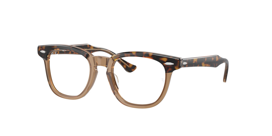 Brillen ray-ban junior ry9098v 3958 marron square unisex größe 43mm - Hauptansicht