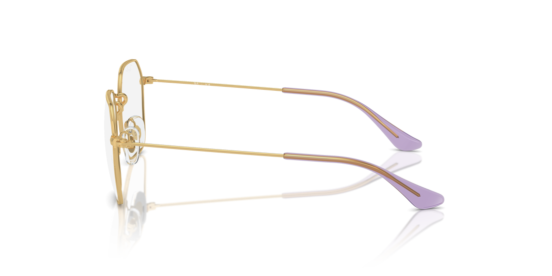 Prescription glasses ray-ban junior ry9594v 4091 dorado irregular unisex size 45mm - Detailed view