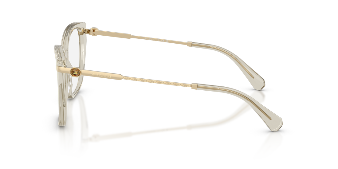 Occhiali da vista swarovski sk2060 3003 beige cat eye femenino taglia 55mm - Vista dettagliata