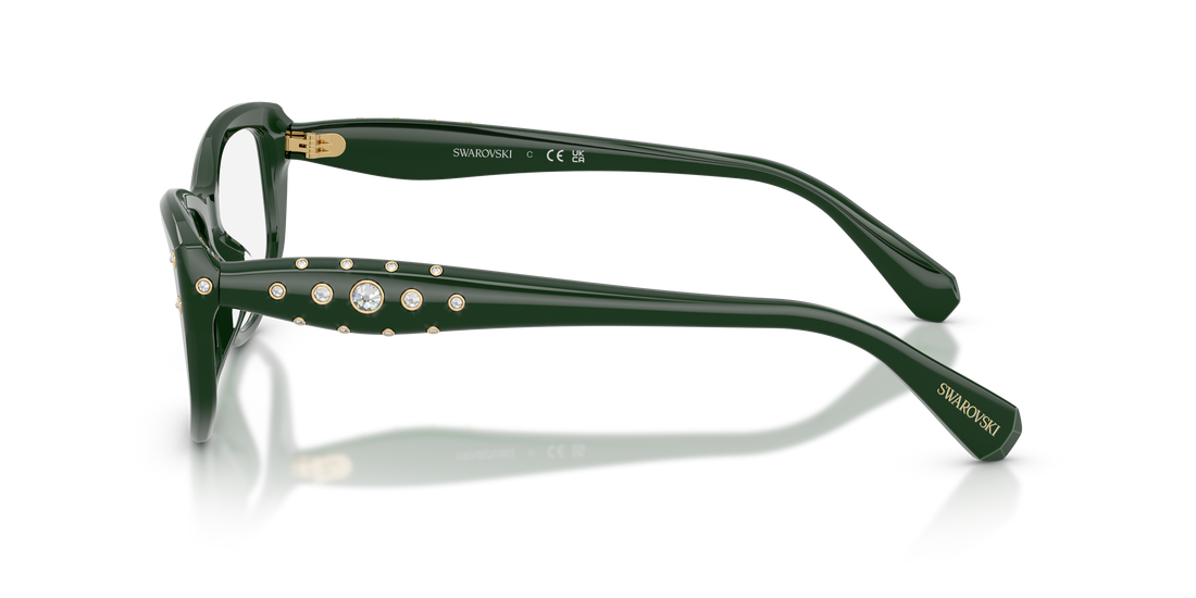 Occhiali da vista swarovski sk2062u 1026 verde pillow femenino taglia 54mm - Vista dettagliata