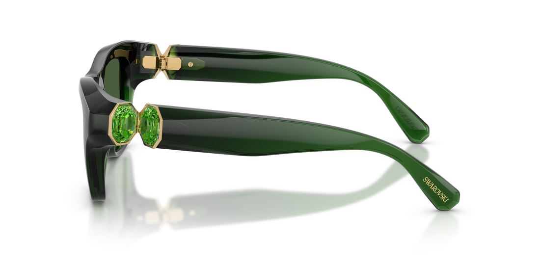 Sunglasses swarovski sk6056u 108171 verde pillow femenino size 50mm - Detailed view