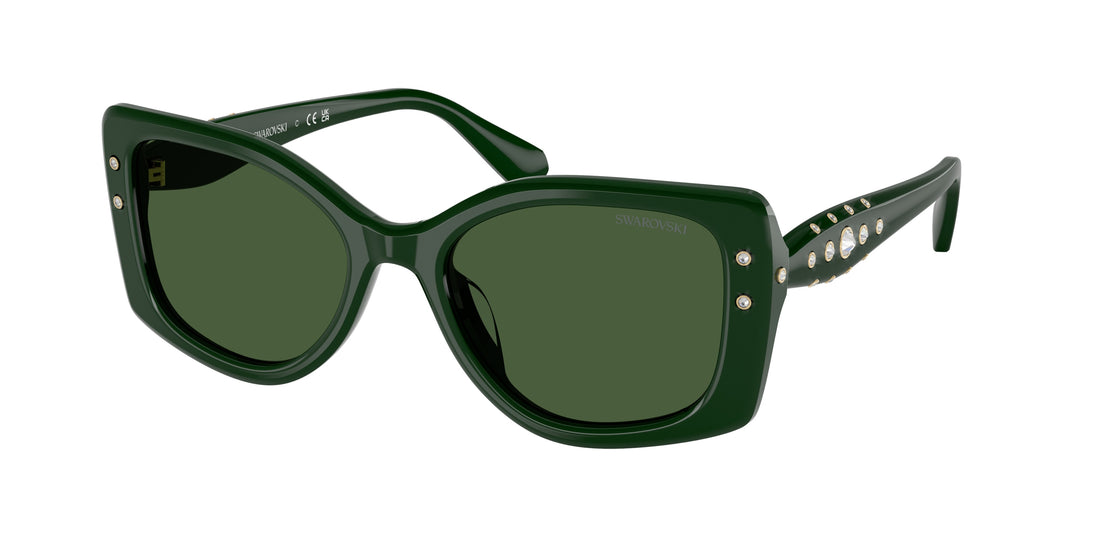 Occhiali da sole swarovski sk6058u 102671 verde pillow femenino taglia 54mm - Vista principale