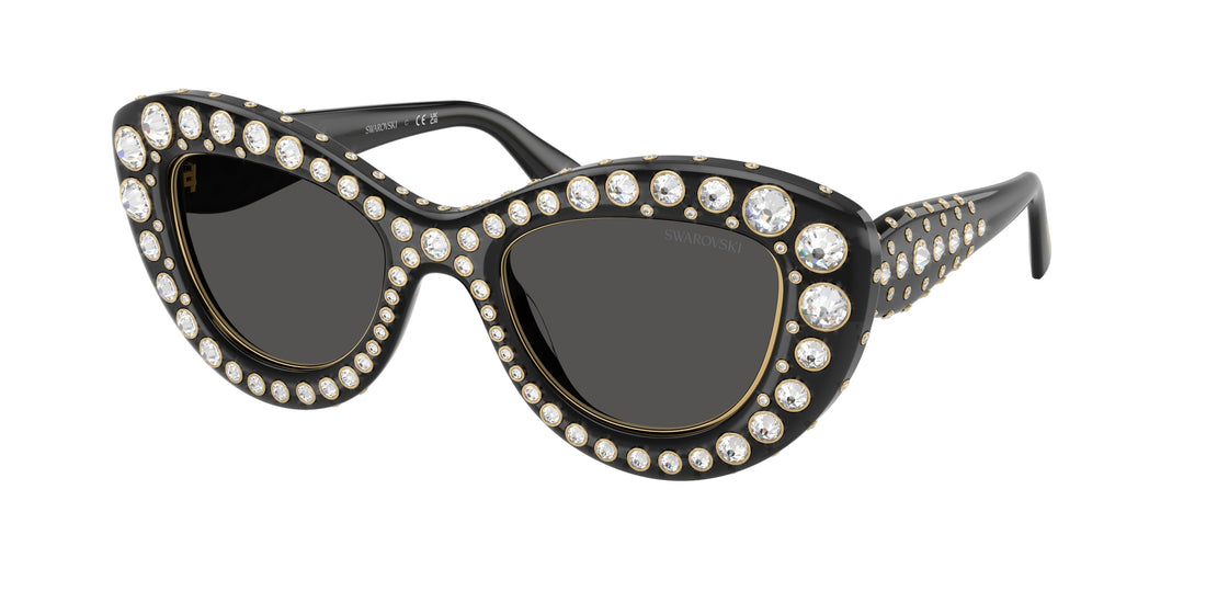 Occhiali da sole swarovski sk6060 110487 gris cat eye femenino taglia 49mm - Vista principale