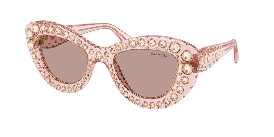 Occhiali da sole swarovski sk6060 30017n rosa cat eye femenino taglia 49mm - Vista principale
