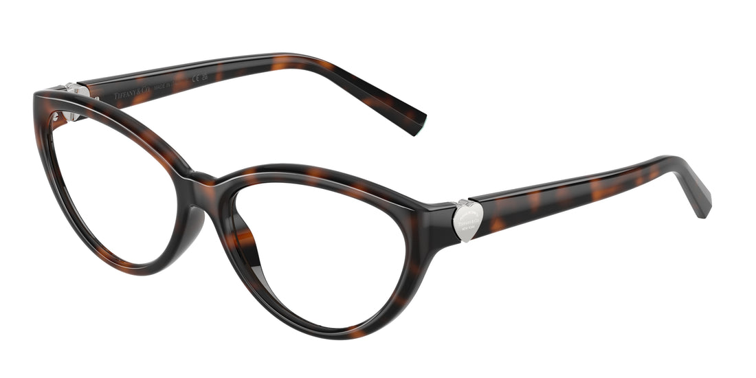 Brillen tiffany tf2287u 8015 havana cat eye femenino größe 55mm - Hauptansicht