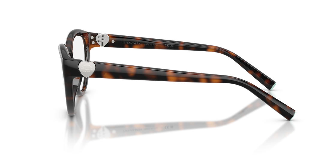 Brillen tiffany tf2287u 8015 havana cat eye femenino größe 55mm - Detailansicht