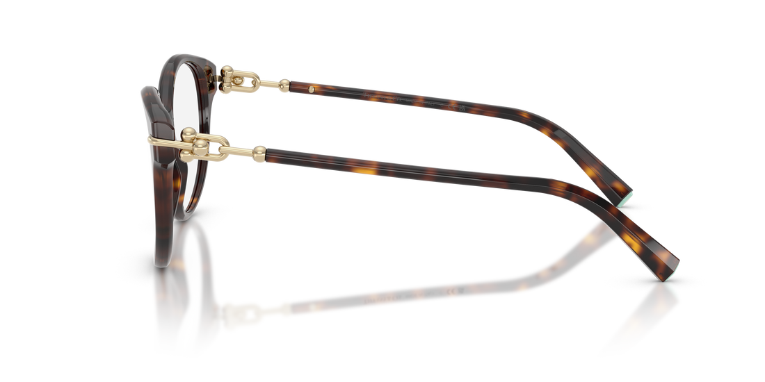 Brillen tiffany tf2289 8015 havana cat eye femenino größe 55mm - Detailansicht
