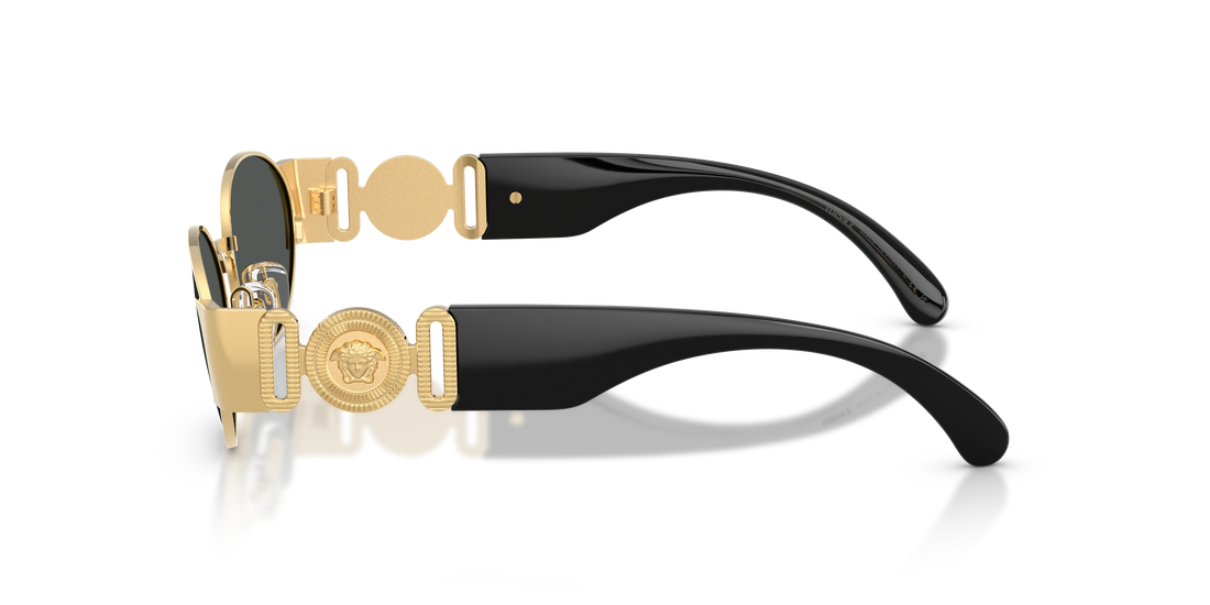 Occhiali da sole versace ve2299 100287 dorado oval masculina taglia 56mm - Vista dettagliata