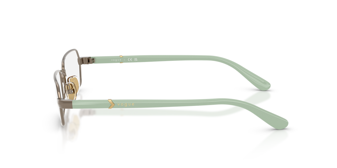 Óculos graduados vogue eyewear vo4351 5138 marron irregular femenino tamanho 51mm - Vista de detalhe