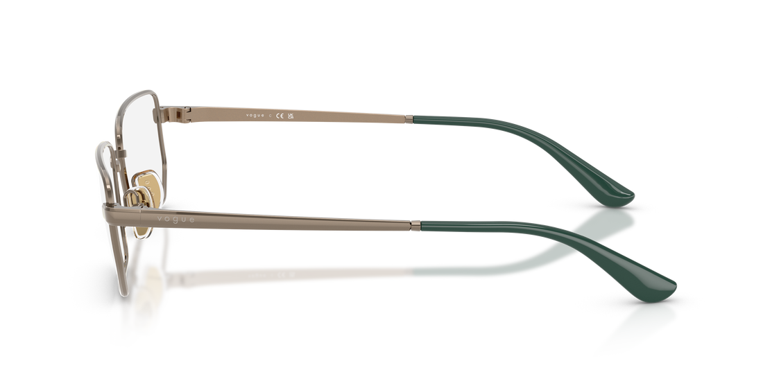 Óculos graduados vogue eyewear vo4354 5138 marron irregular femenino tamanho 54mm - Vista de detalhe