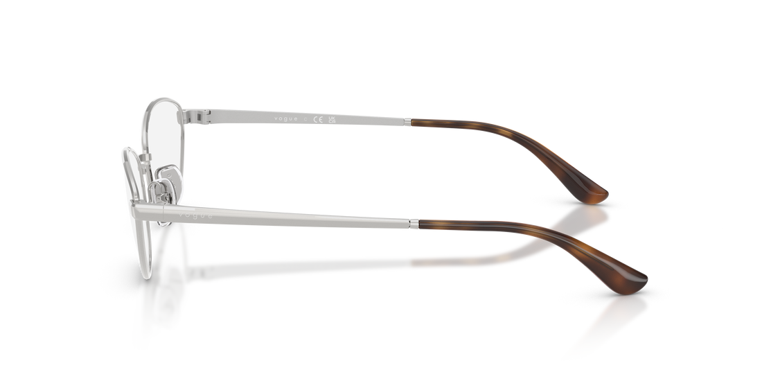 Óculos graduados vogue eyewear vo4355 323 plateado butterfly femenino tamanho 52mm - Vista de detalhe