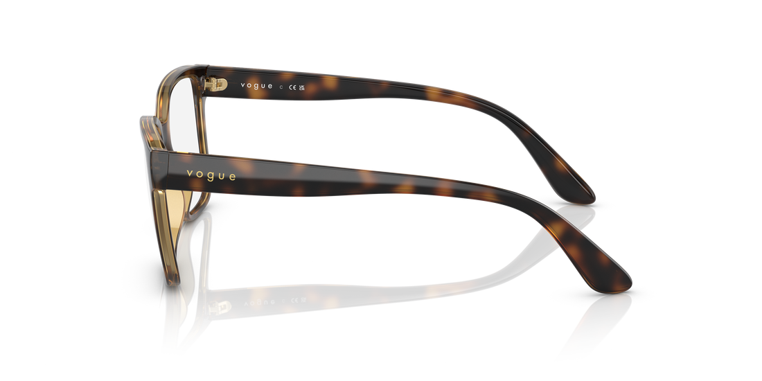 Óculos graduados vogue eyewear vo5452 w656 marron square femenino tamanho 53mm - Vista de detalhe
