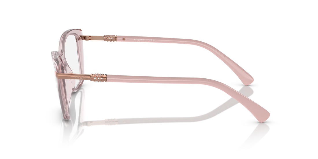 Óculos graduados vogue eyewear vo5487b 2942 rosa butterfly femenino tamanho 54mm - Vista de detalhe