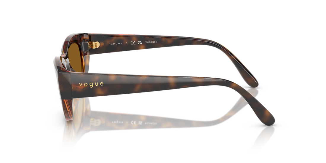 Occhiali da sole vogue eyewear vo5616s 271883 marrón cat eye femenino taglia 51mm - Vista dettagliata