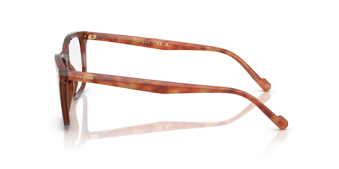 Gafas graduadas vogue eyewear vo5617 3202 marron pillow masculino talla 55mm - Vista de detalle