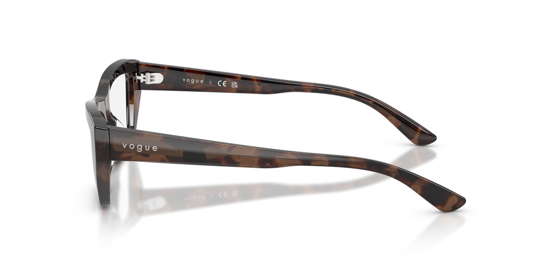 Brillen vogue eyewear vo5701u 3279 marron cat eye femenino größe 53mm - Detailansicht