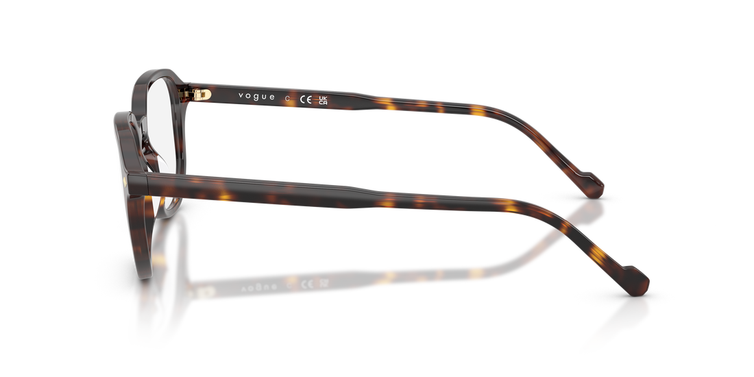 Occhiali da vista vogue eyewear vo5708 w656 marron irregular masculino taglia 49mm - Vista dettagliata