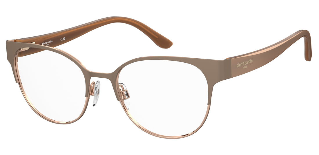 Prescription glasses pierre cardin p.c. 8916 py3 beige rectangular femenino size 52mm - Main view