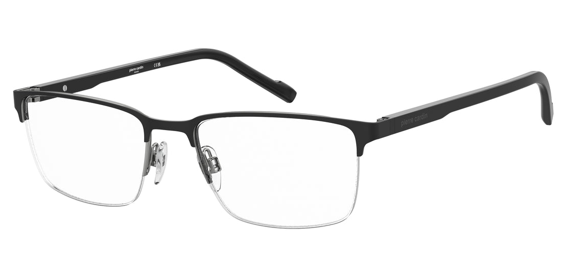 Prescription glasses pierre cardin p.c. 6898 85k negro rectangular masculino size 55mm - Main view