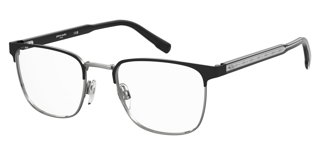 Prescription glasses pierre cardin p.c. 6901 85k negro rectangular masculino size 51mm - Main view