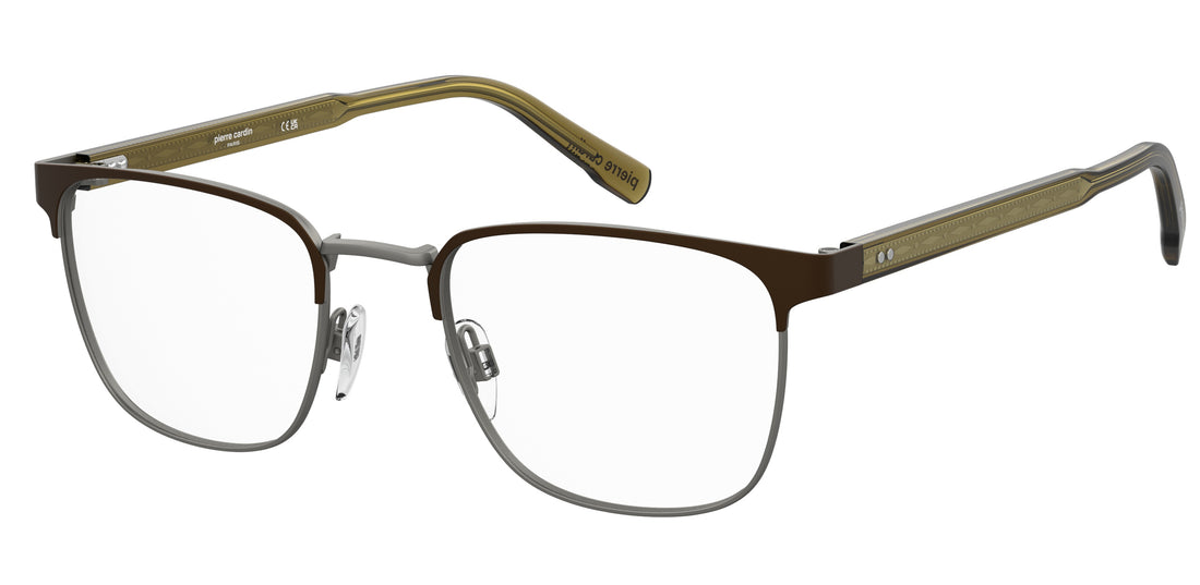 Prescription glasses pierre cardin p.c. 6901 rpr brown rectangular masculino size 51mm - Main view