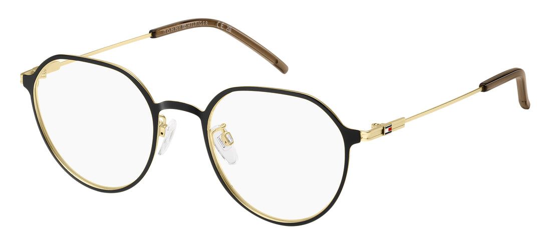 Brillen tommy hilfiger th 2165/f rhl dorado round geometrical masculino größe 52mm - Hauptansicht