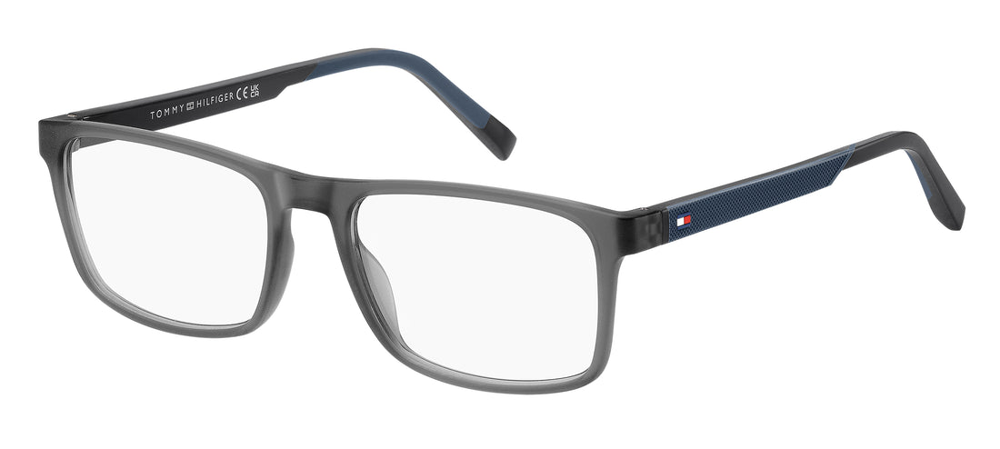 Brillen tommy hilfiger th 2148 09v gris rectangular masculino größe 55mm - Hauptansicht