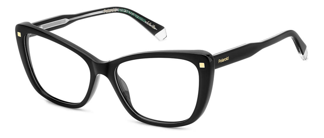Occhiali da vista polaroid pld d542 807 negro rectangular femenino taglia 56mm - Vista principale