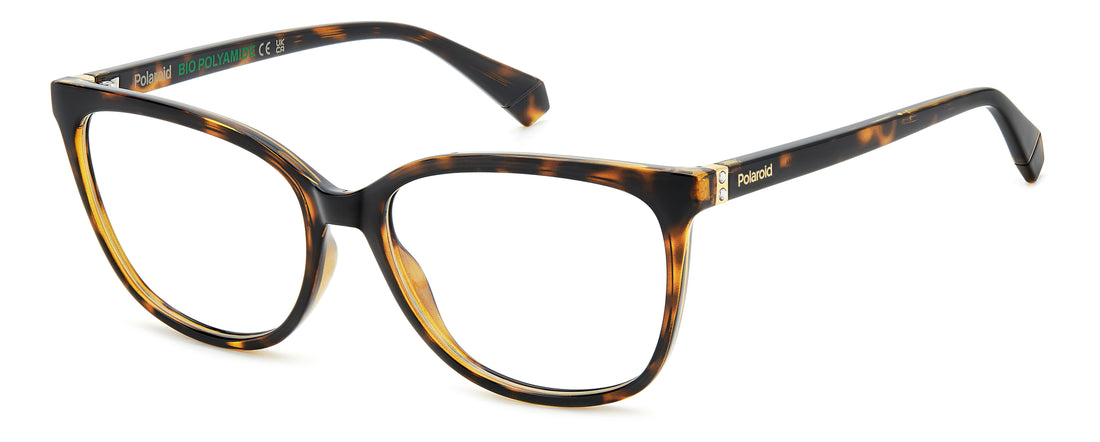 Occhiali da vista polaroid pld d544 086 havana rectangular femenino taglia 56mm - Vista principale