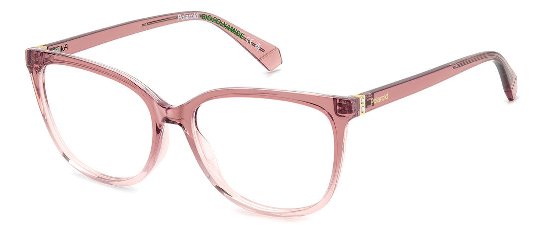 Occhiali da vista polaroid pld d544 35j rosa rectangular femenino taglia 56mm - Vista principale