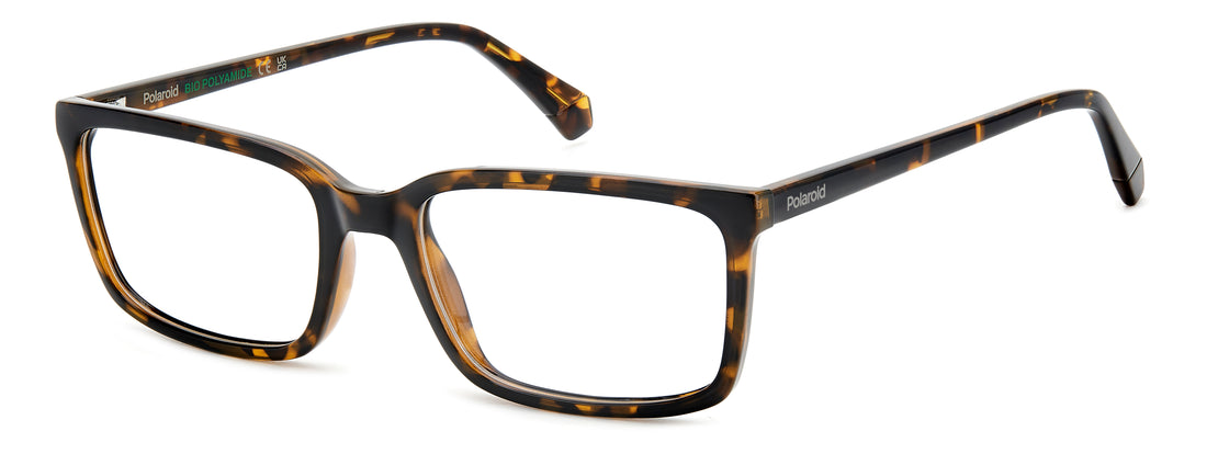 Occhiali da vista polaroid pld d546 086 havana rectangular masculino taglia 57mm - Vista principale