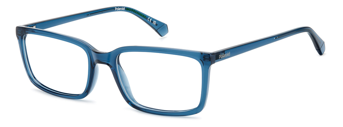 Occhiali da vista polaroid pld d546 pjp azul rectangular masculino taglia 57mm - Vista principale
