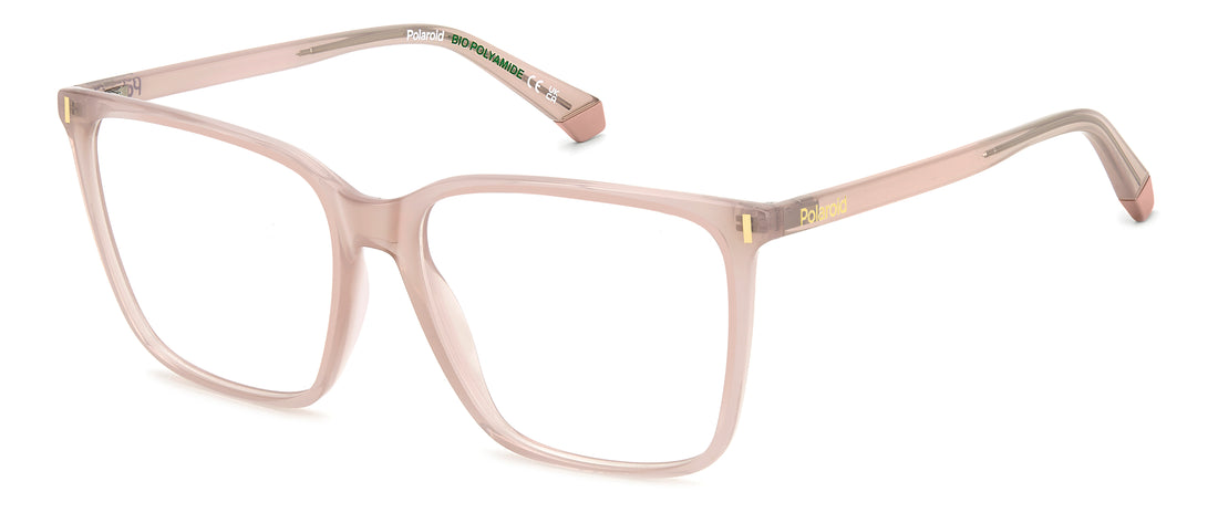 Occhiali da vista polaroid pld d537 35j rosa rectangular femenino taglia 55mm - Vista principale