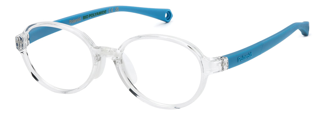 Occhiali da vista polaroid kids pld d840 900 cristal oval infantil taglia 46mm - Vista principale