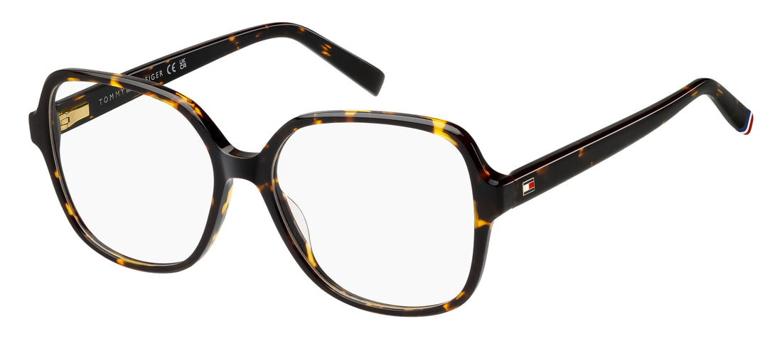 Gafas graduadas tommy hilfiger th 2228 086 havana square femenino talla 54mm - Vista principal